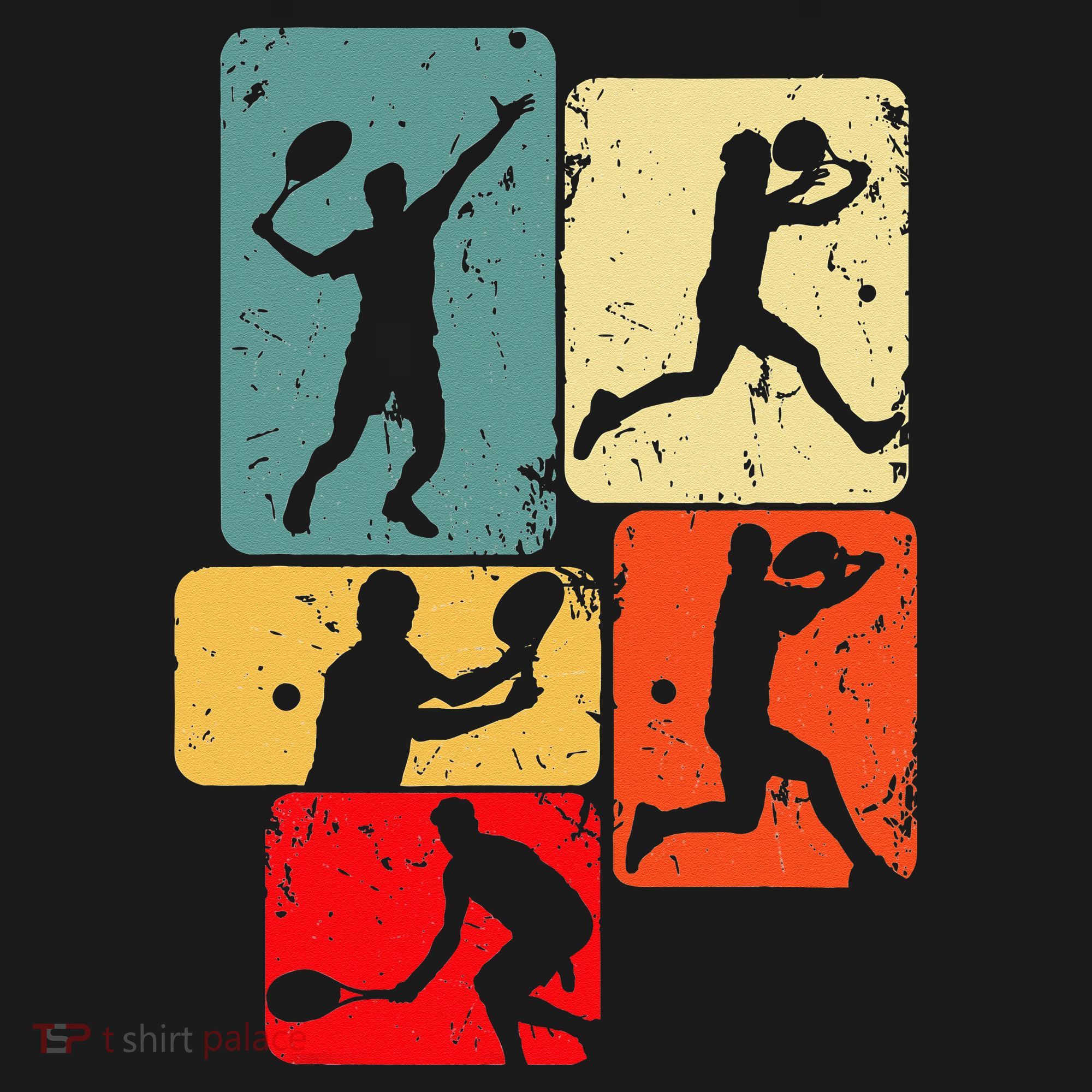 Tennis Player Men Button