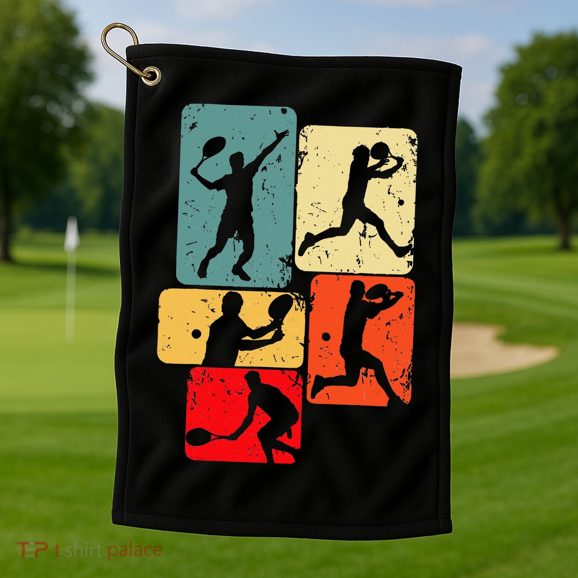 Tennis Player Men Golf Towel