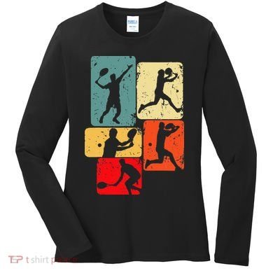 Tennis Player Men Women's Long Sleeve Shirt