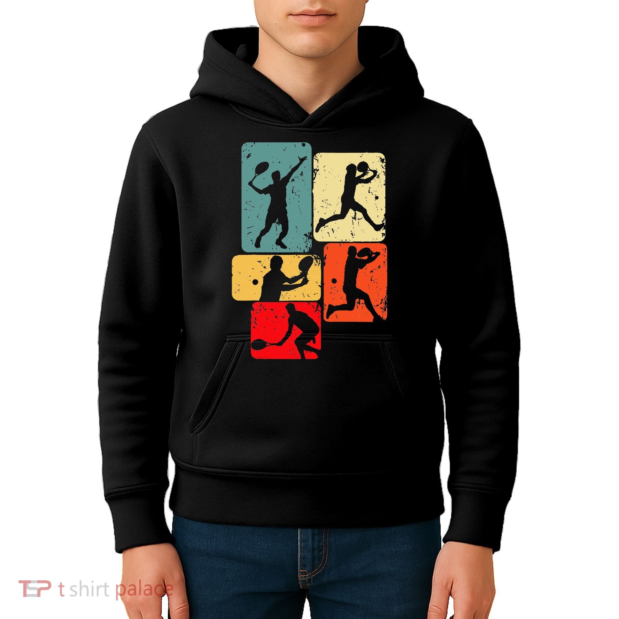 Tennis Player Men Kids Hoodie