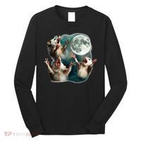 Three Possum Moon 3 Opossum Long Sleeve Shirt thumb 0