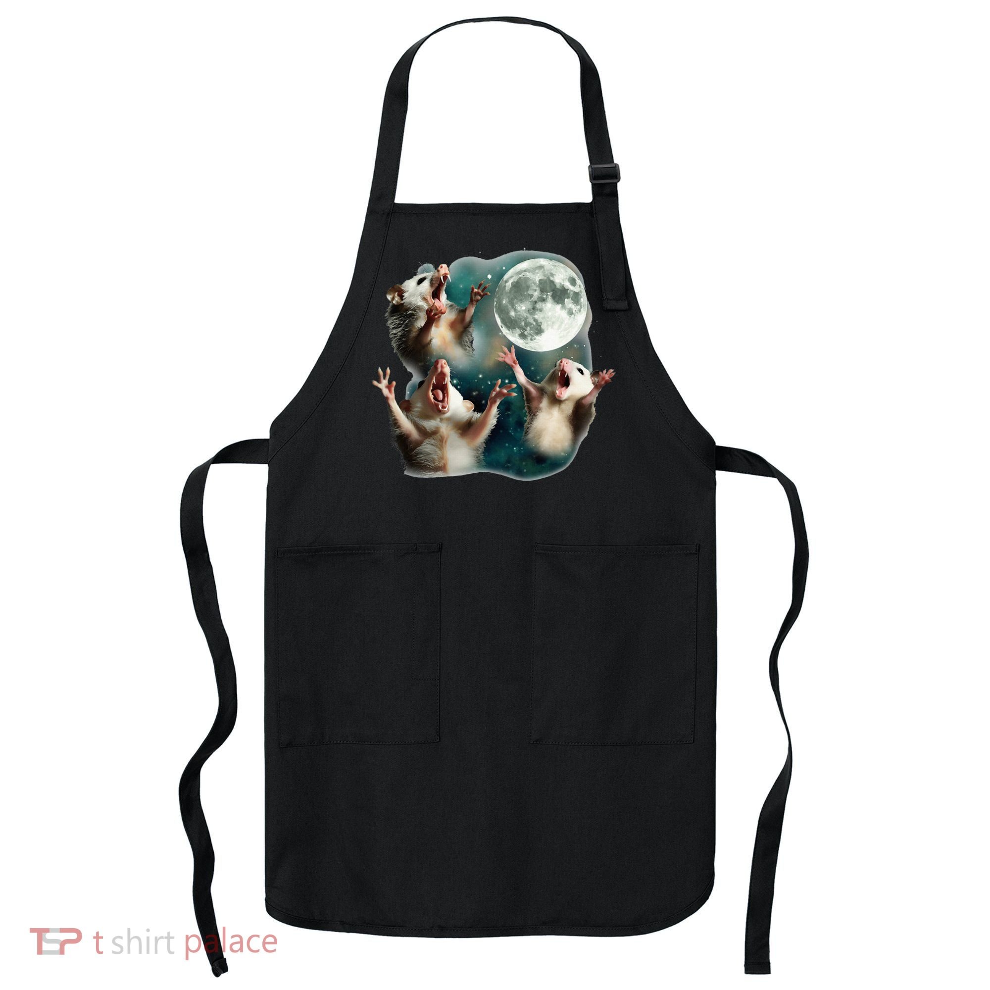 Three Possum Moon 3 Opossum Apron