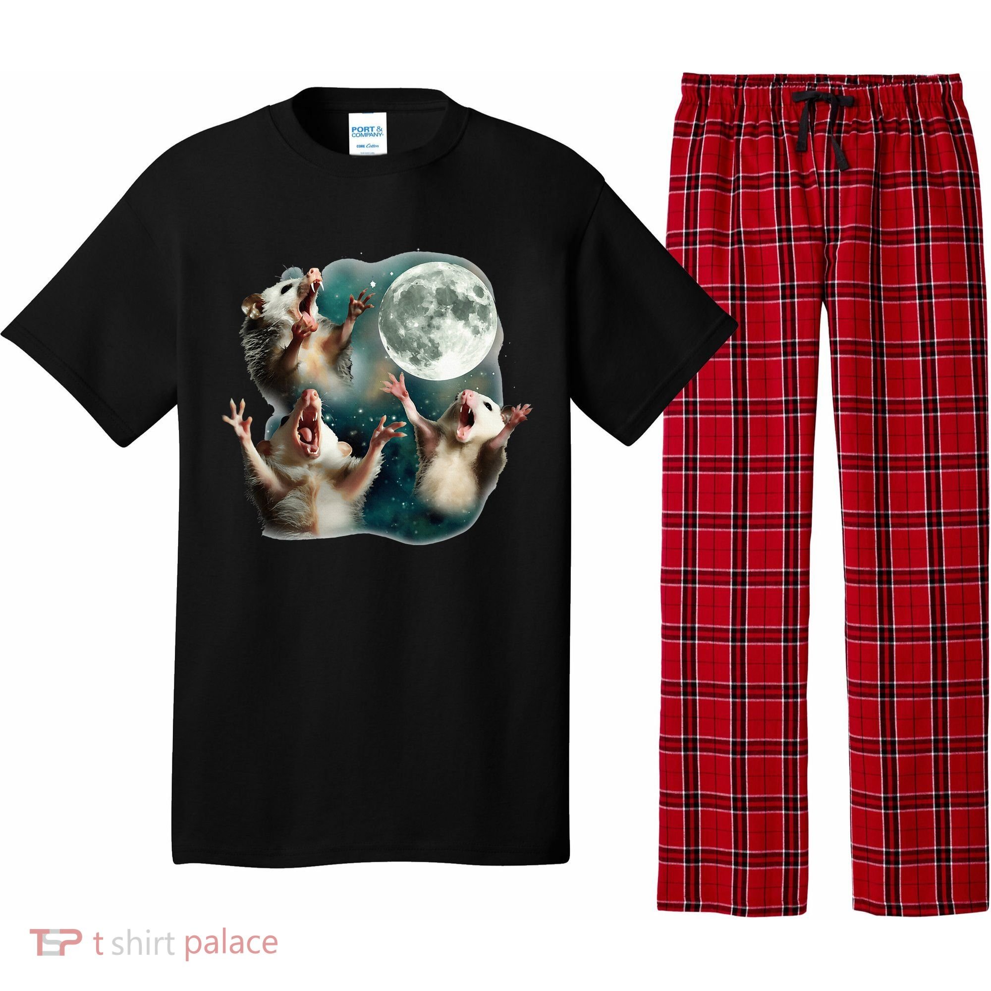 Three Possum Moon 3 Opossum Pajama Set