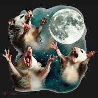 Three Possum Moon 3 Opossum Pajama Set thumb 2