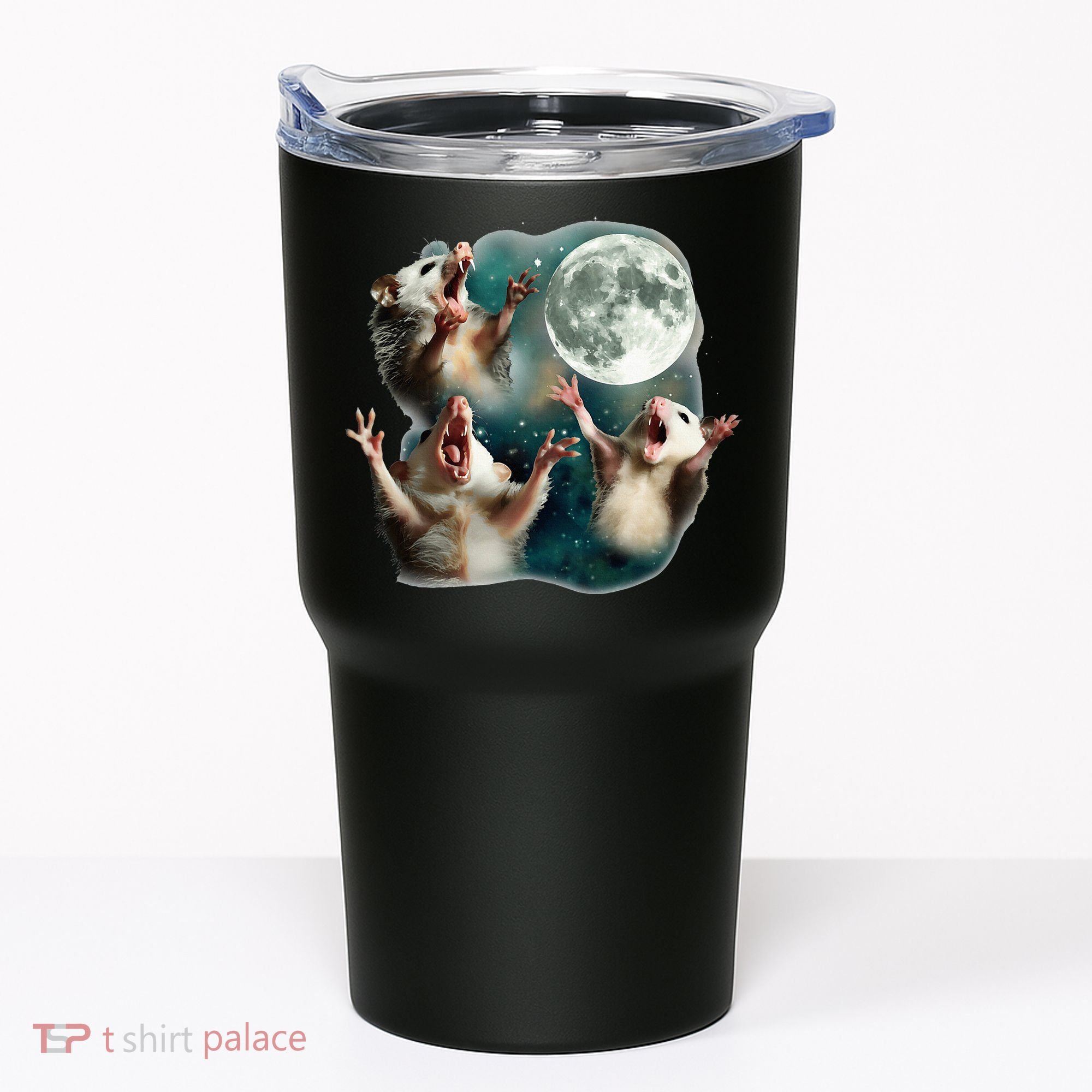 Three Possum Moon 3 Opossum Tumbler
