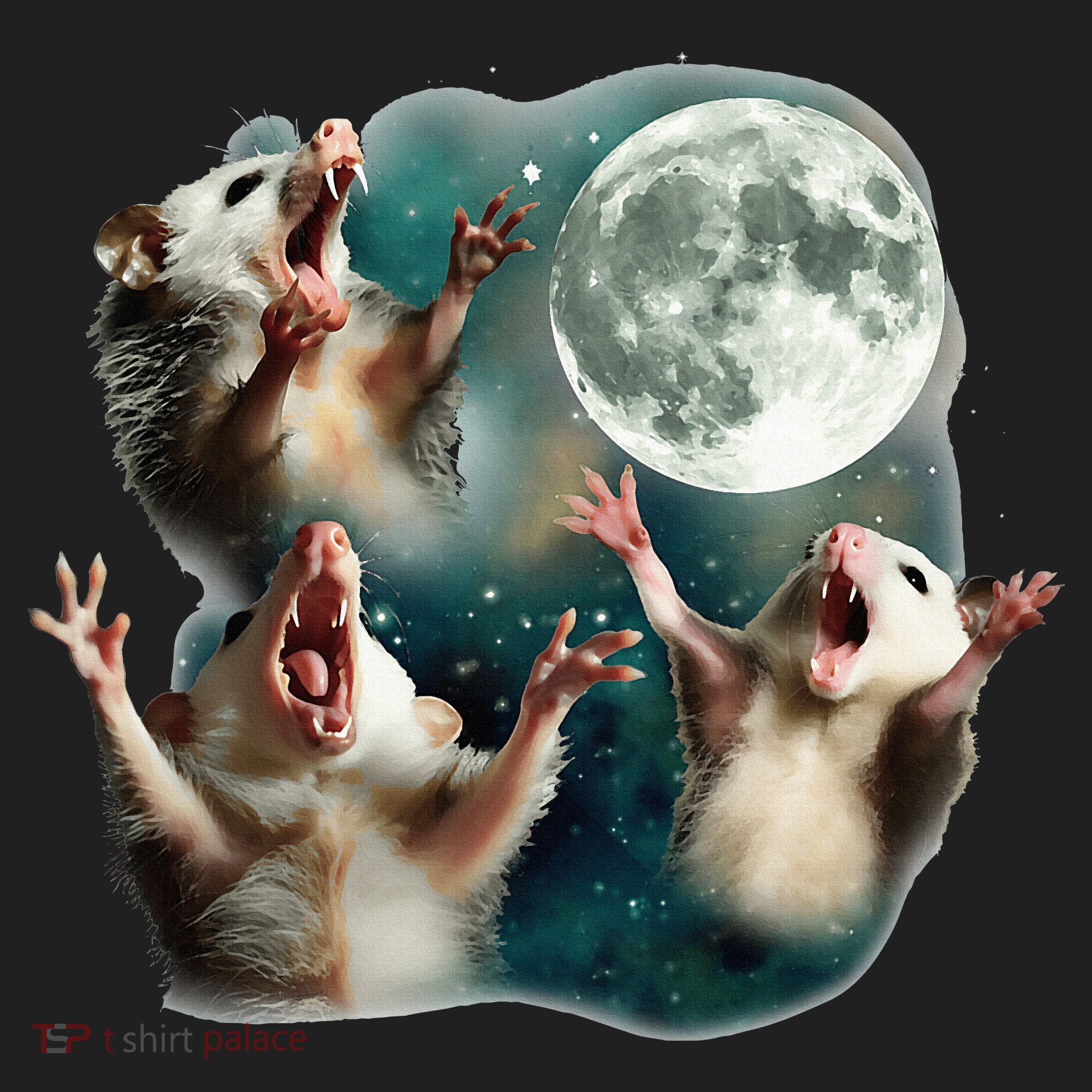 Three Possum Moon 3 Opossum Tumbler
