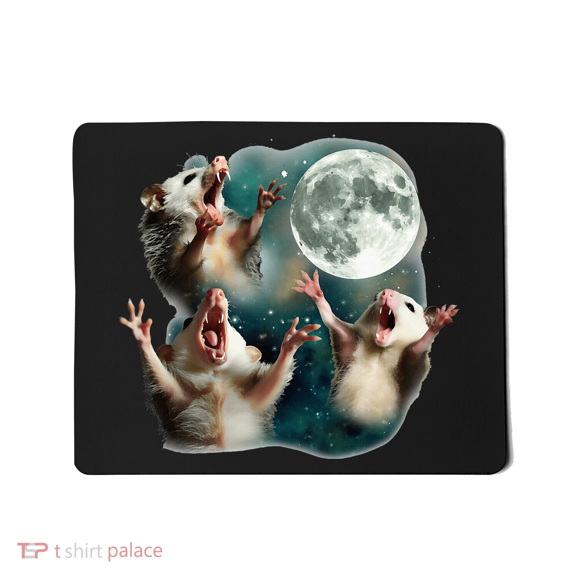 Three Possum Moon 3 Opossum Mousepad