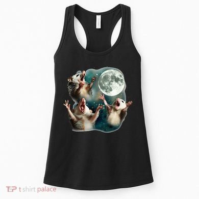 Three Possum Moon 3 Opossum Women's Tank Top