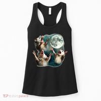 Three Possum Moon 3 Opossum Women's Tank Top thumb 0