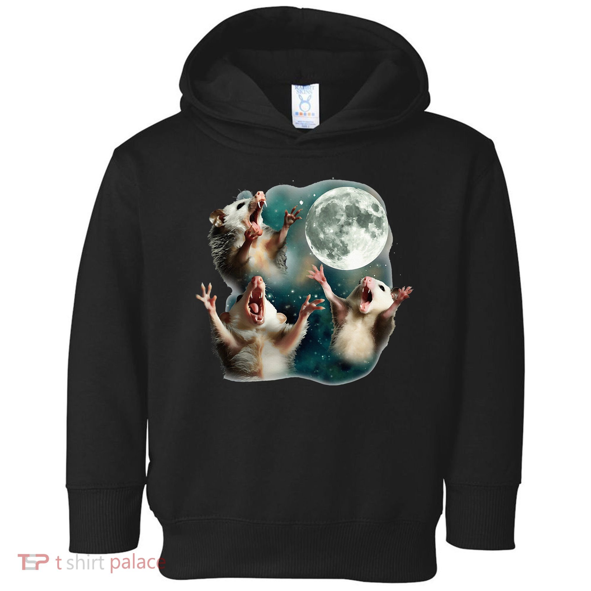 Three Possum Moon 3 Opossum Toddler Hoodie