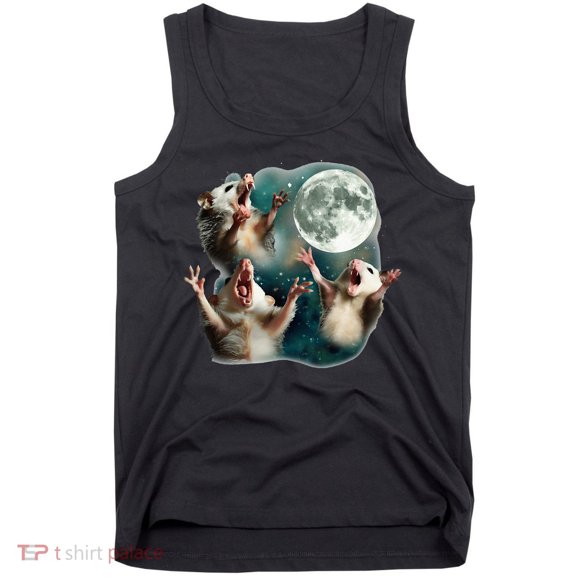 Three Possum Moon 3 Opossum Tank Top