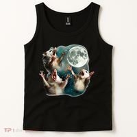 Three Possum Moon 3 Opossum Tank Top thumb 2