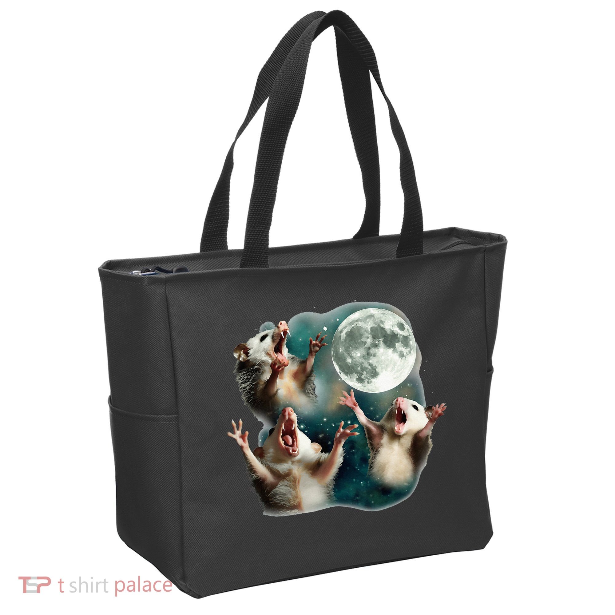 Three Possum Moon 3 Opossum Tote Bag
