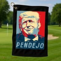 Trump Pendejo Not My President Impeach Golf Towel thumb 1