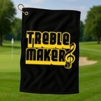 TREBLEMAKERS Perfect Nerd Geek Graphic Golf Towel thumb 1
