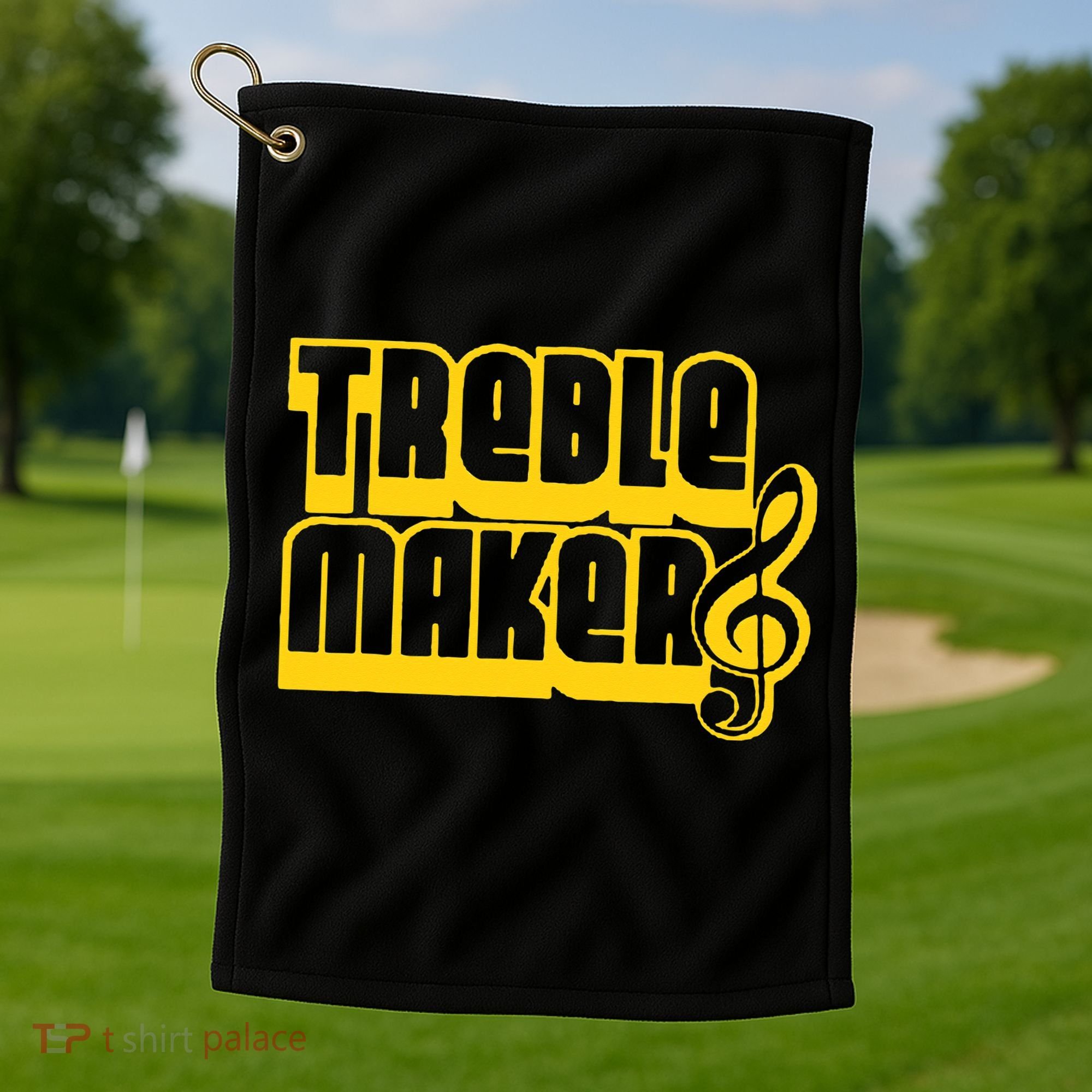 TREBLEMAKERS Perfect Nerd Geek Graphic Golf Towel