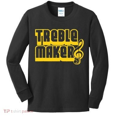 TREBLEMAKERS Perfect Nerd Geek Graphic Kids Long Sleeve Shirt