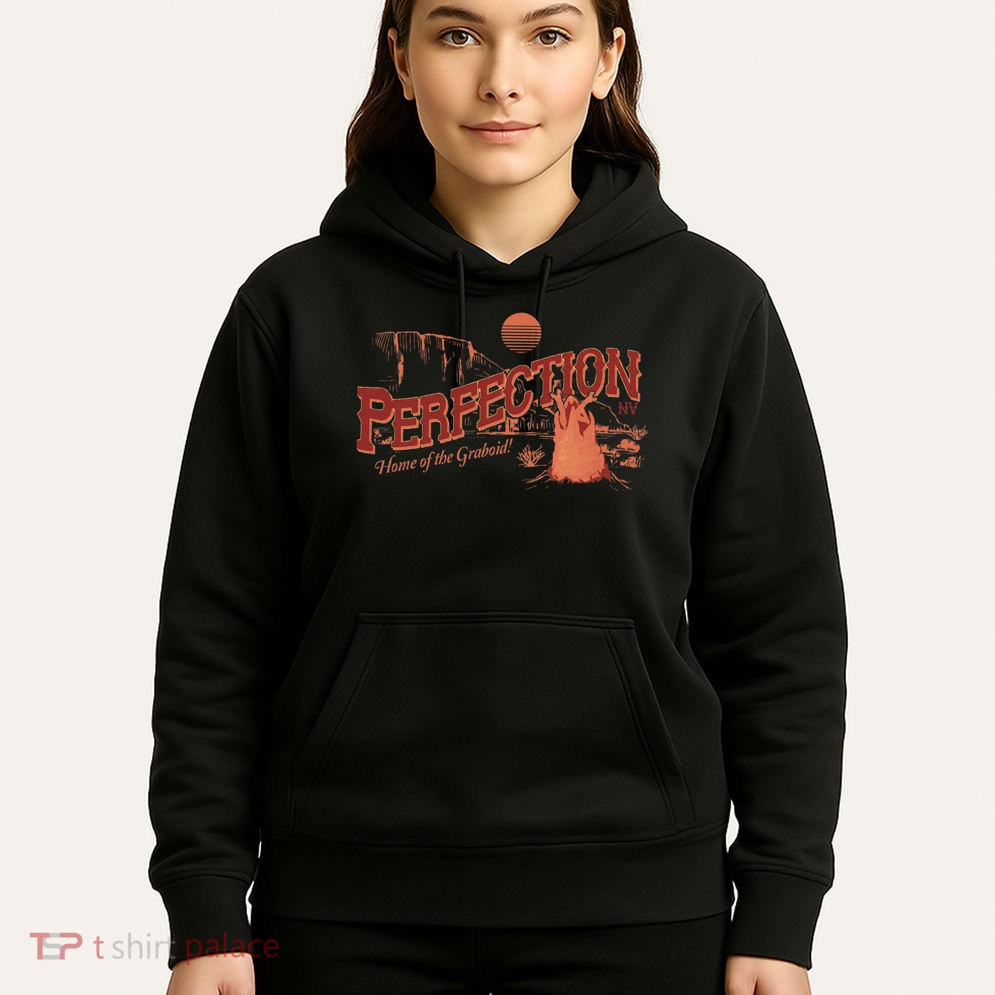 Tremors Perfection Nevada Retro Portrait Hoodie