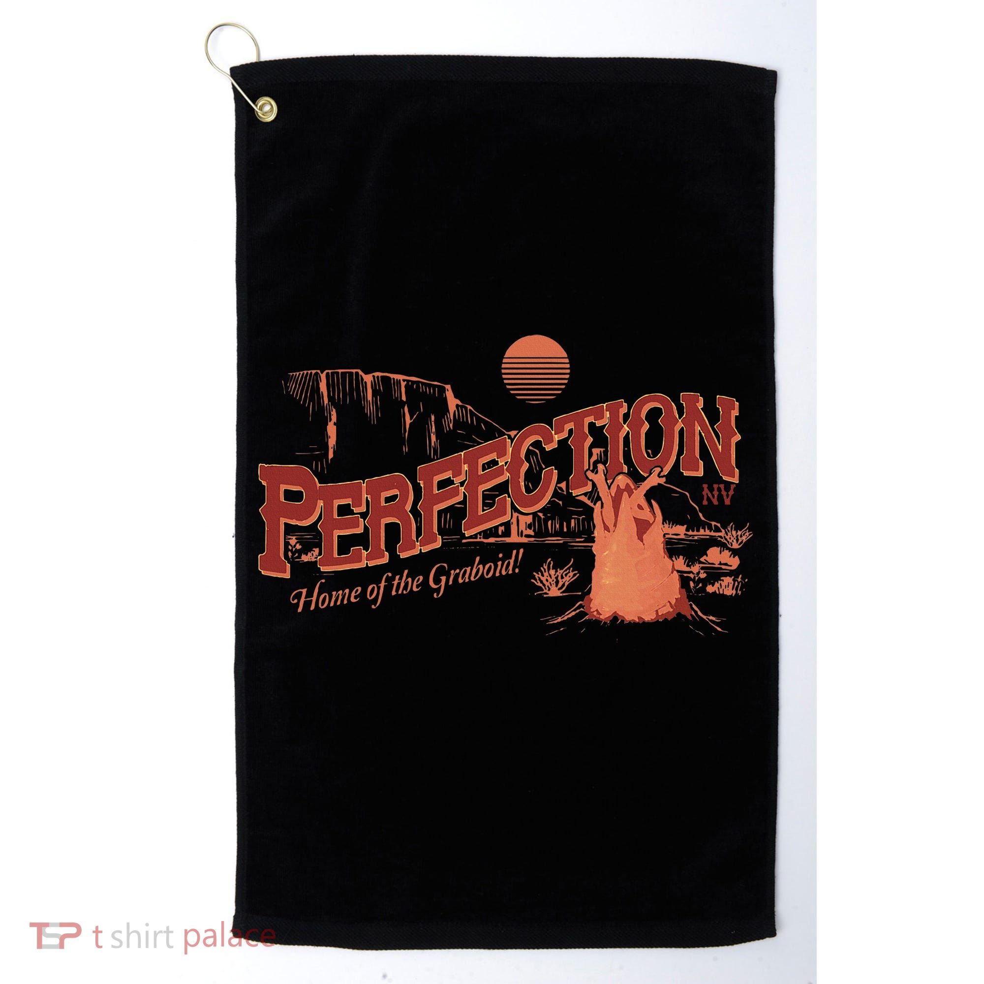 Tremors Perfection Nevada Retro Portrait Golf Towel