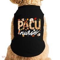 Thanksgiving Pacu Nurse Fall Autumn Leaves Stethoscope Gift Doggie Tank thumb 0