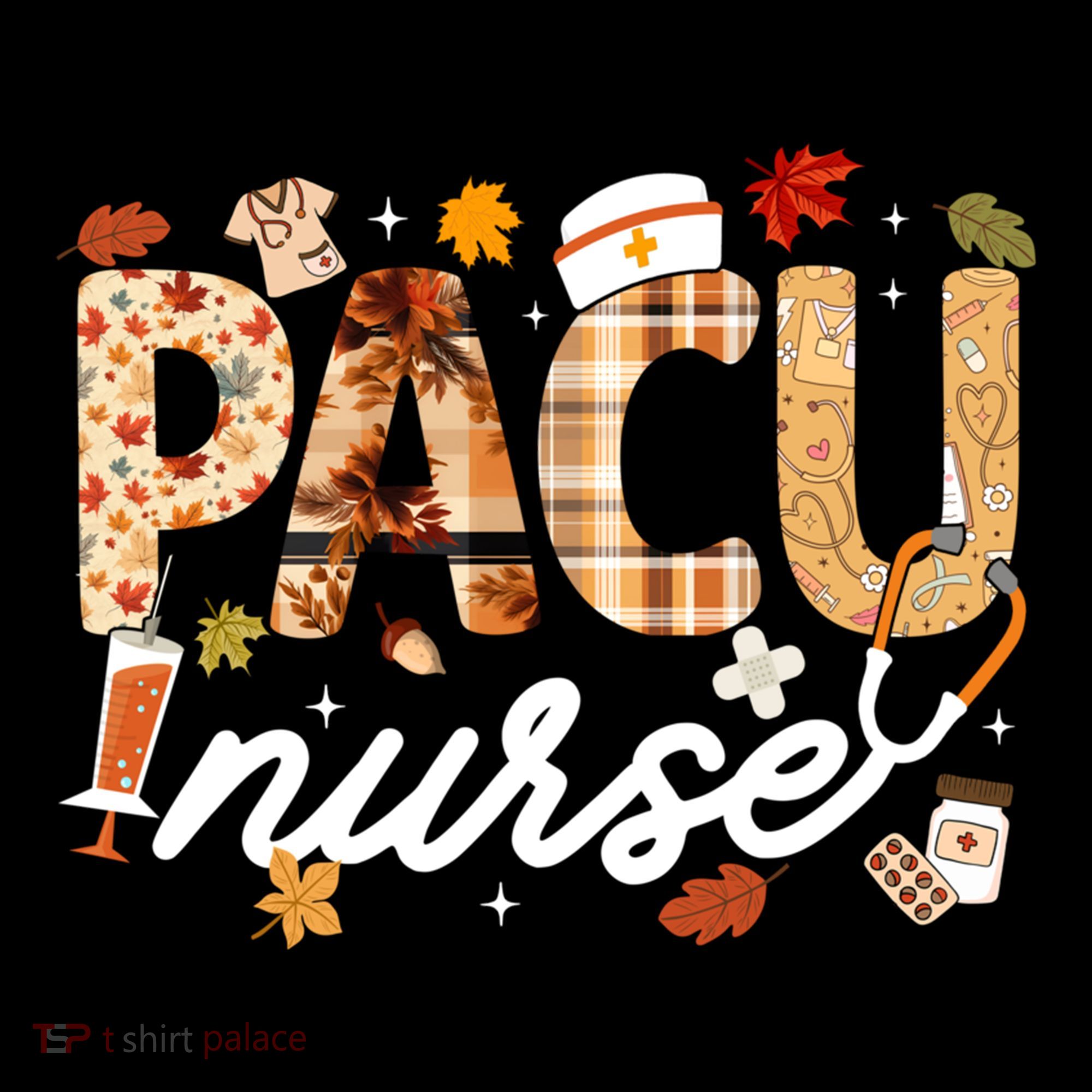 Thanksgiving Pacu Nurse Fall Autumn Leaves Stethoscope Gift Coffee Mug