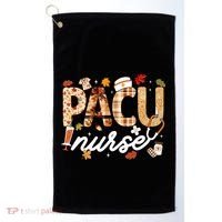 Thanksgiving Pacu Nurse Fall Autumn Leaves Stethoscope Gift Golf Towel thumb 0