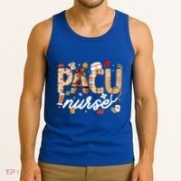 Thanksgiving Pacu Nurse Fall Autumn Leaves Stethoscope Gift Tank Top thumb 3