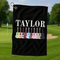 Taylor Personalized Name I Love Taylor Girl Golf Towel thumb 1