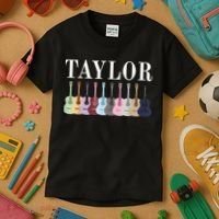 Taylor Personalized Name I Love Taylor Girl Kids T-Shirt thumb 3