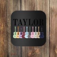Taylor Personalized Name I Love Taylor Girl Groovy 70S Coaster thumb 0