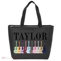 Taylor Personalized Name I Love Taylor Girl Groovy 70S Tote Bag thumb 0