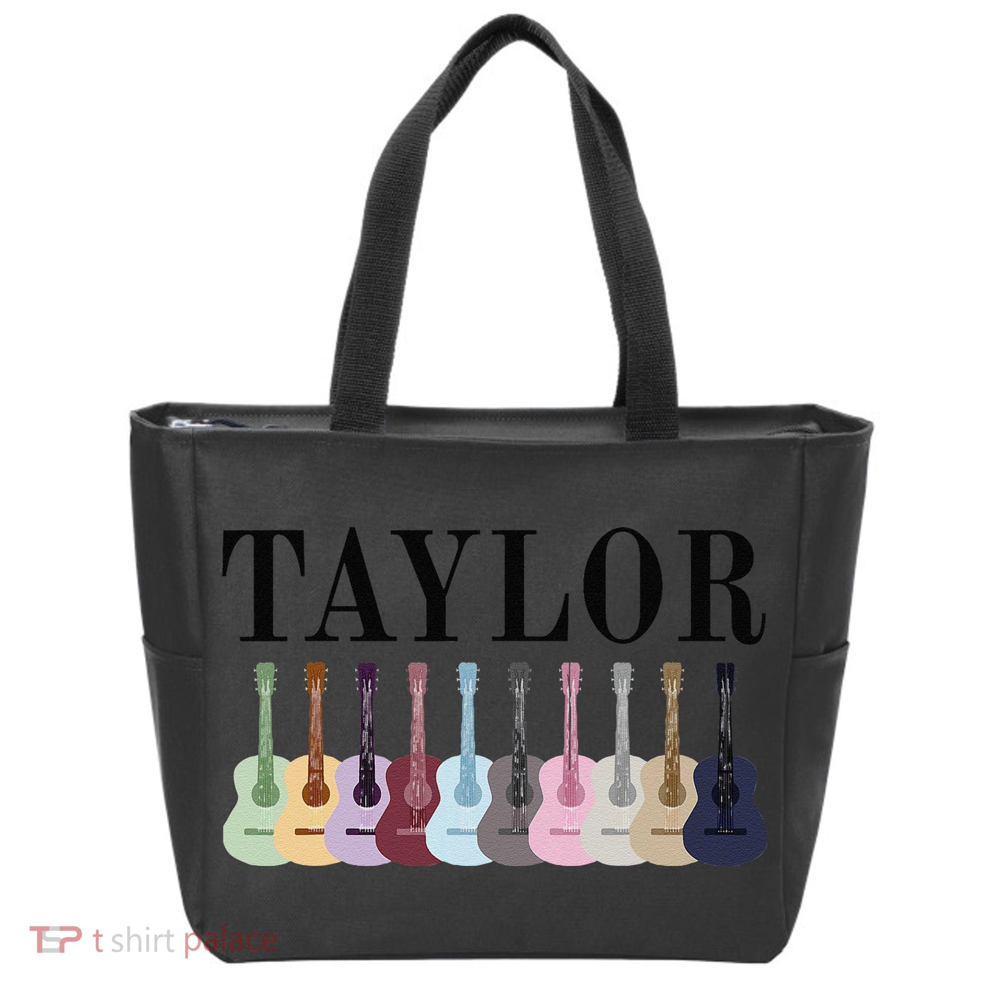 Taylor Personalized Name I Love Taylor Girl Groovy 70S Tote Bag