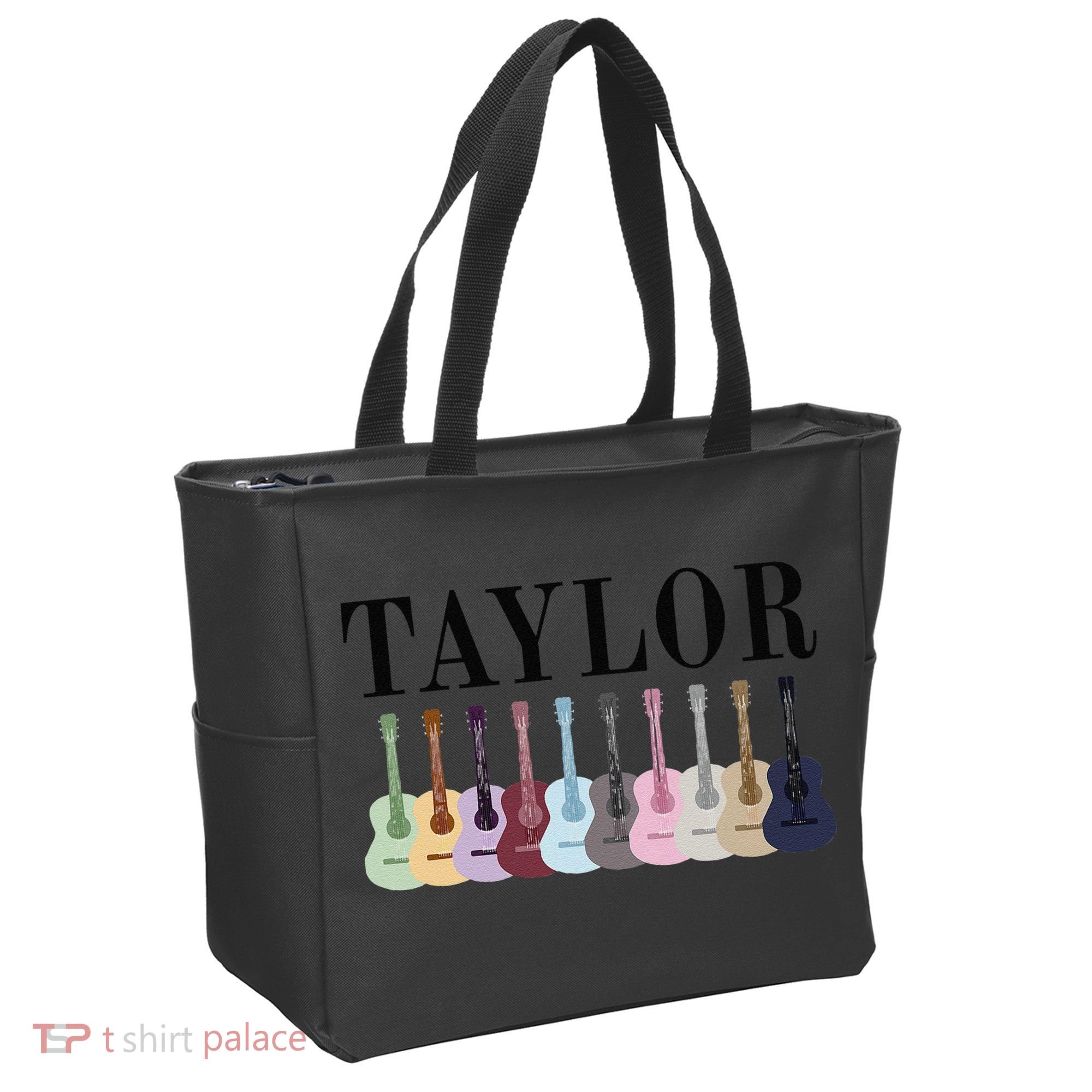 Taylor Personalized Name I Love Taylor Girl Groovy 70S Tote Bag