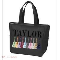 Taylor Personalized Name I Love Taylor Girl Groovy 70S Tote Bag thumb 3