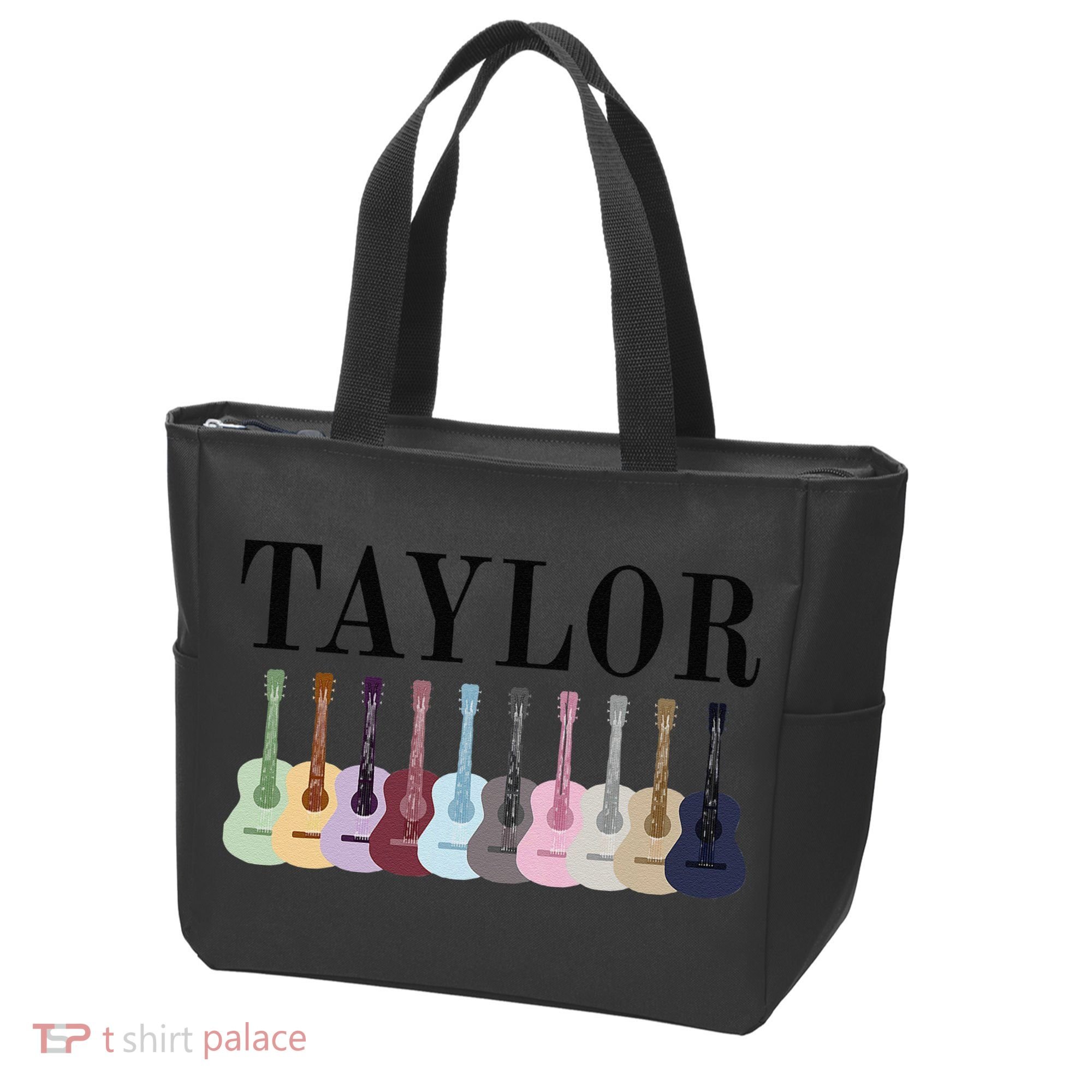 Taylor Personalized Name I Love Taylor Girl Groovy 70S Tote Bag