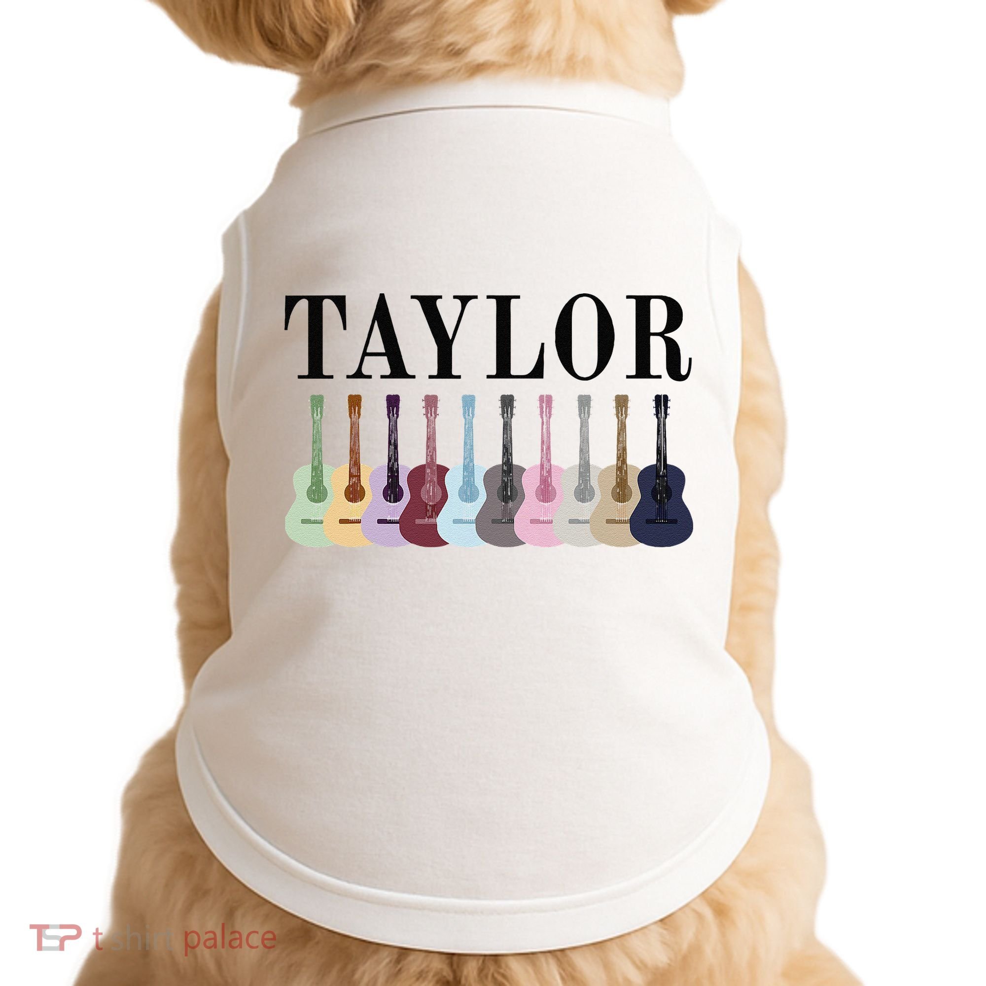 Taylor Personalized Name I Love Taylor Girl Groovy 70S Doggie Tank