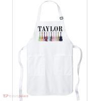 Taylor Personalized Name I Love Taylor Girl Groovy 70S Apron thumb 0