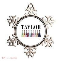 Taylor Personalized Name I Love Taylor Girl Groovy 70S Ornament thumb 0
