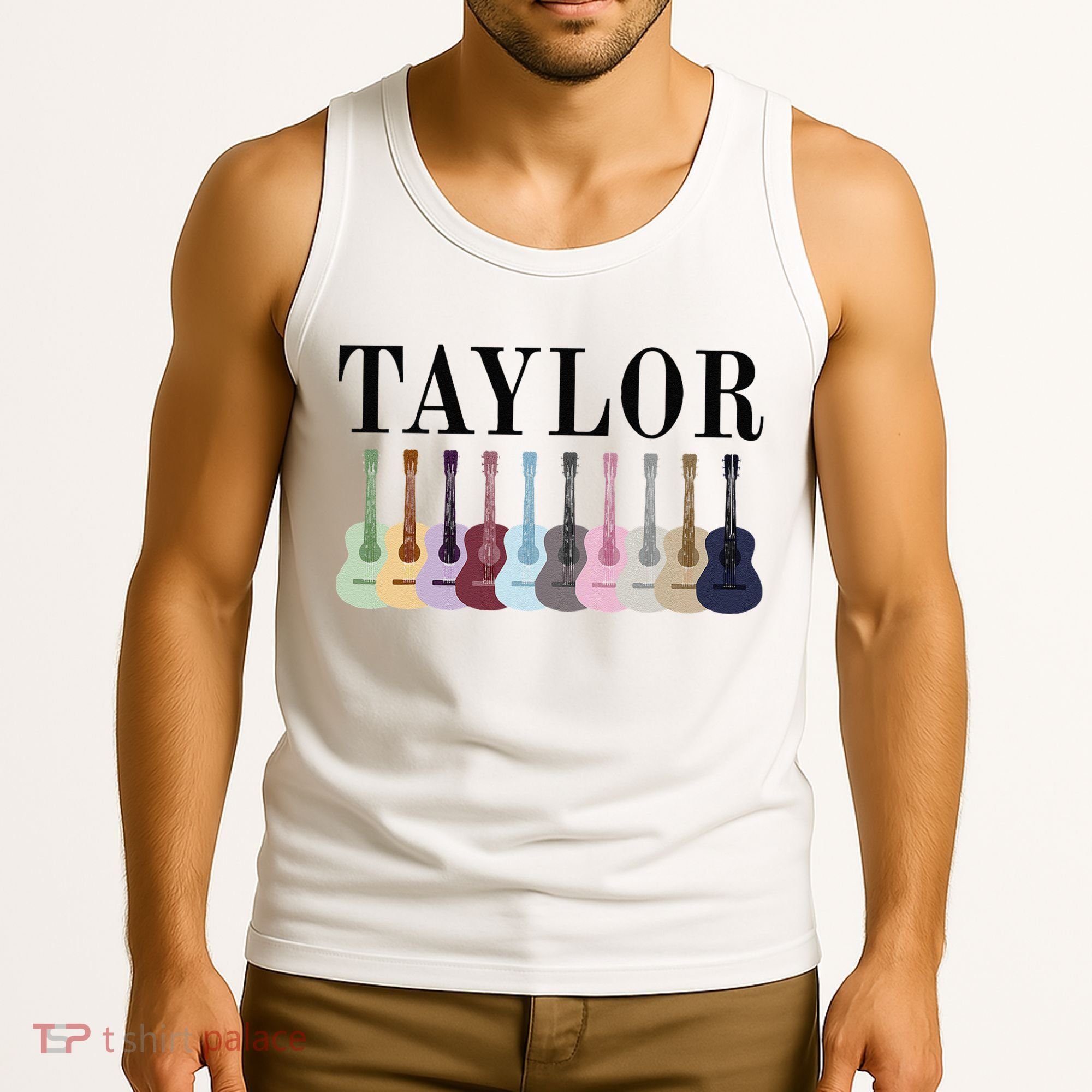 Taylor Personalized Name I Love Taylor Girl Groovy 70S Tank Top