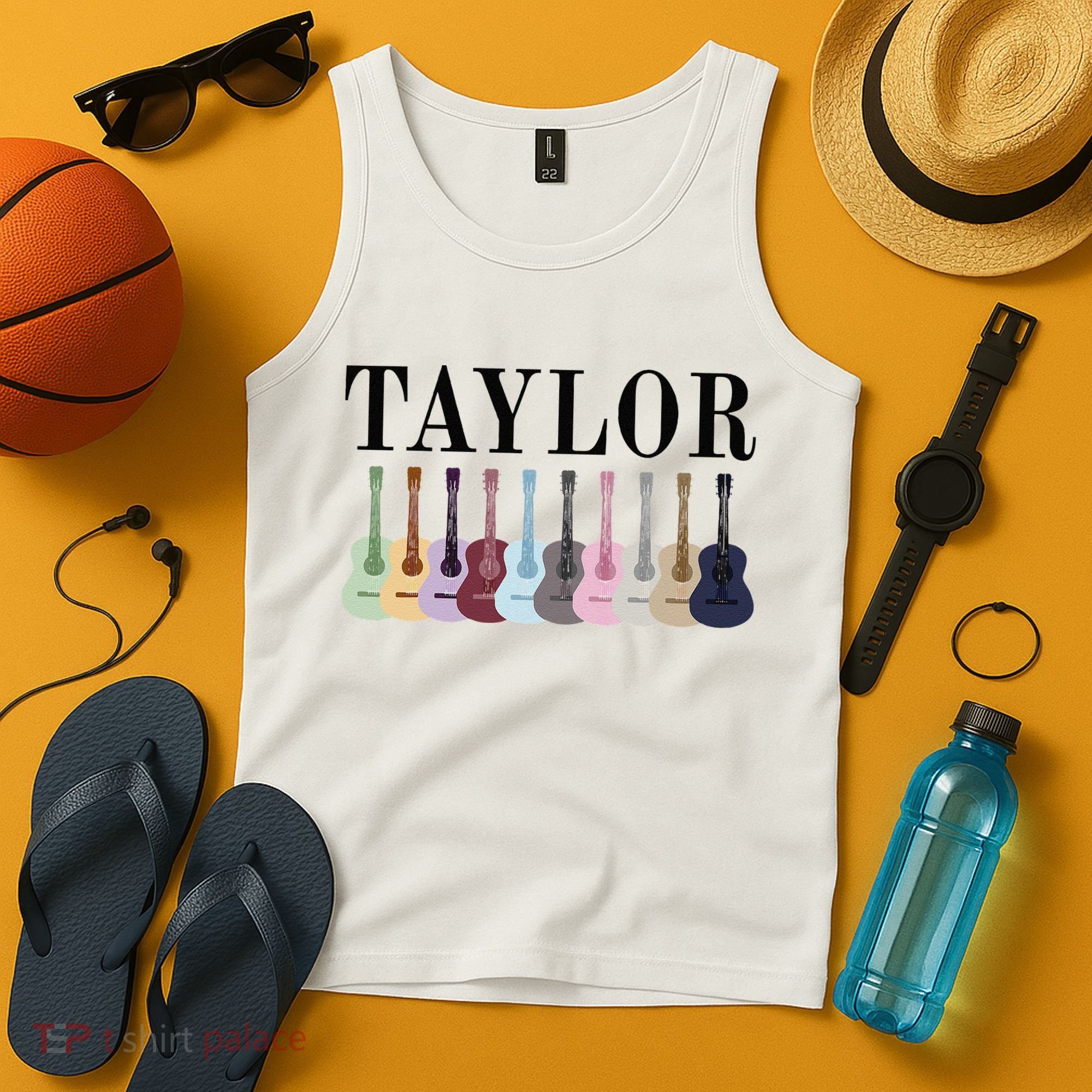 Taylor Personalized Name I Love Taylor Girl Groovy 70S Tank Top