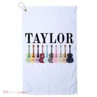 Taylor Personalized Name I Love Taylor Girl Groovy 70S Golf Towel thumb 0