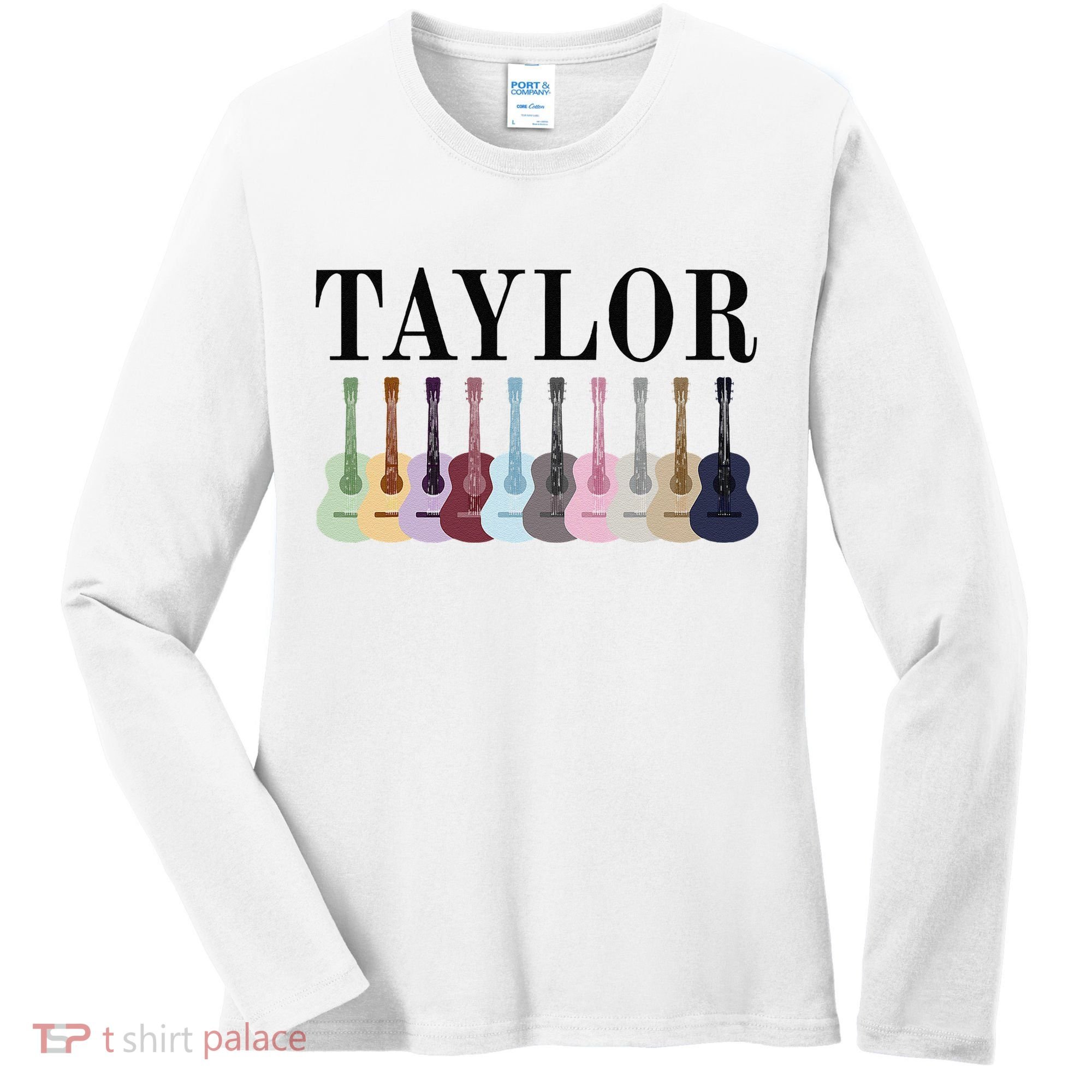 Taylor Personalized Name I Love Taylor Girl Groovy 70S Women's Long Sleeve Shirt