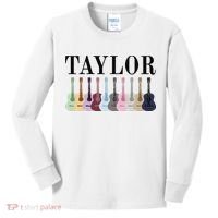 Taylor Personalized Name I Love Taylor Girl Groovy 70S Kids Long Sleeve Shirt thumb 0