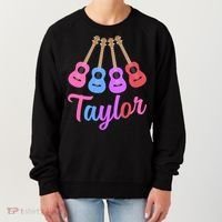 Taylor Personalized Name I Love Taylor Girl Groovy 70S Women's Sweatshirt thumb 0