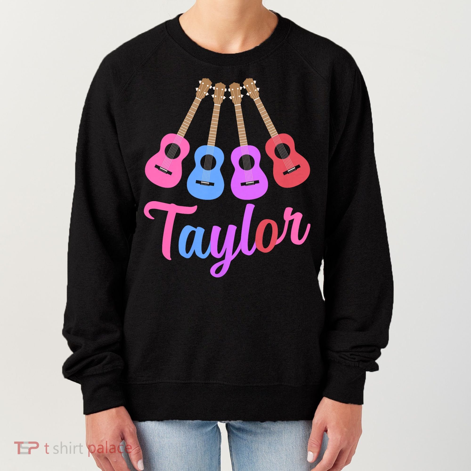 Taylor Personalized Name I Love Taylor Girl Groovy 70S Women's Sweatshirt