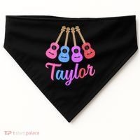 Taylor Personalized Name I Love Taylor Girl Groovy 70S USA-Made Doggie Bandana thumb 0