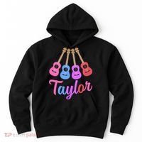 Taylor Personalized Name I Love Taylor Girl Groovy 70S Hoodie thumb 0