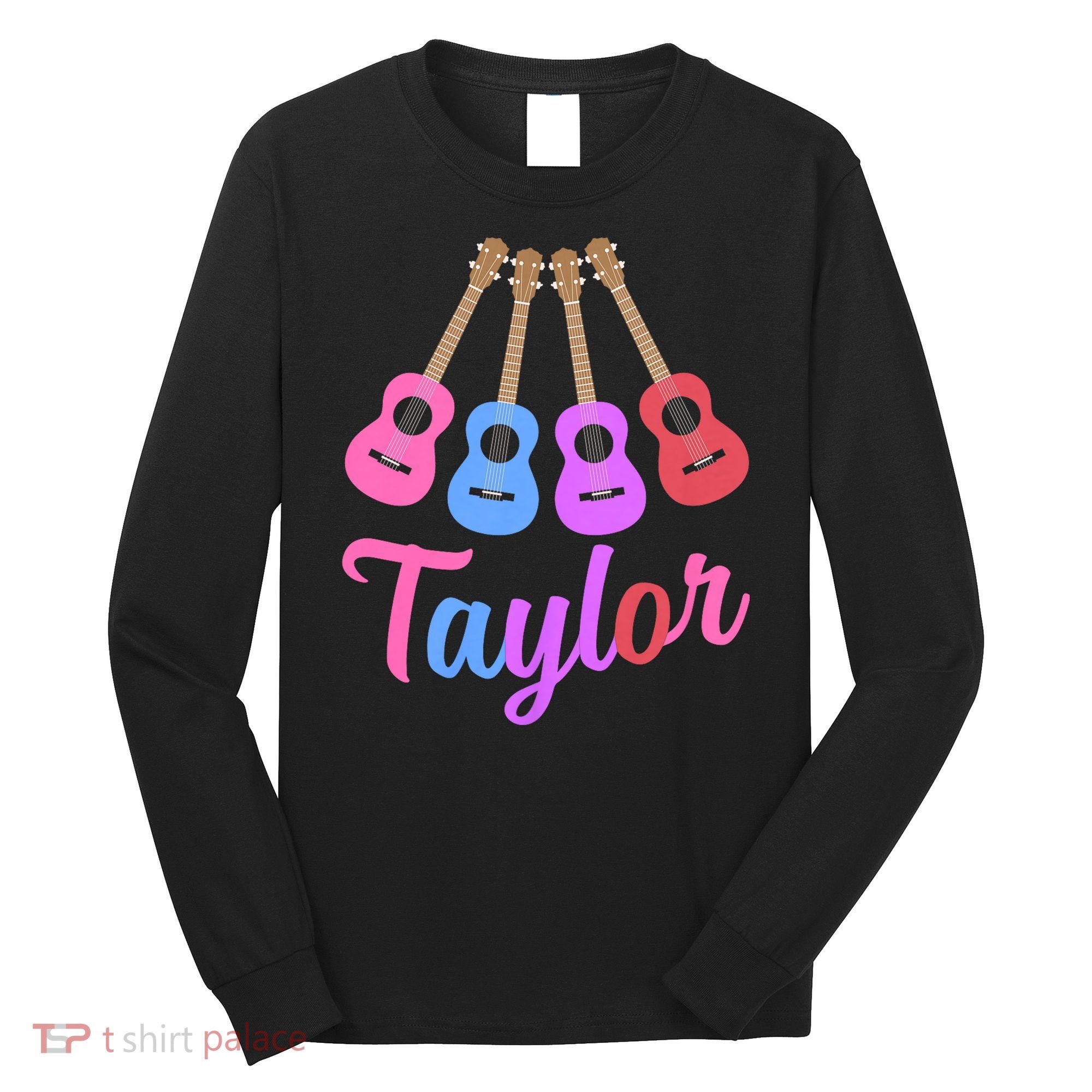 Taylor Personalized Name I Love Taylor Girl Groovy 70S Long Sleeve Shirt