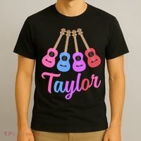 Taylor Personalized Name I Love Taylor Girl Groovy 70S T-Shirt thumb 3