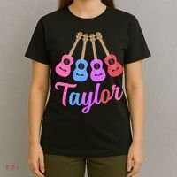 Taylor Personalized Name I Love Taylor Girl Groovy 70S T-Shirt thumb 4
